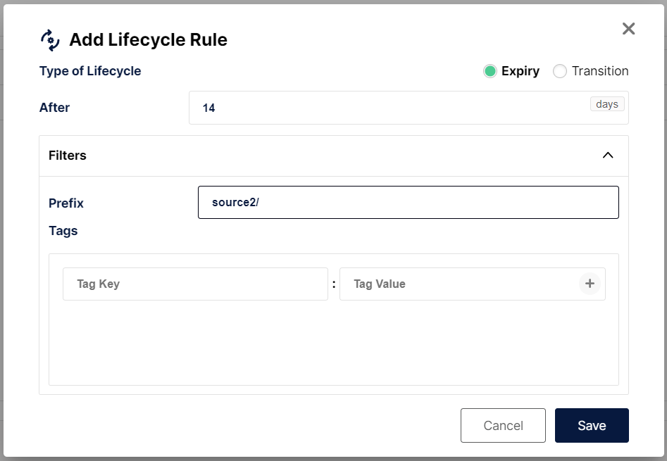 screenshot showing Minio login